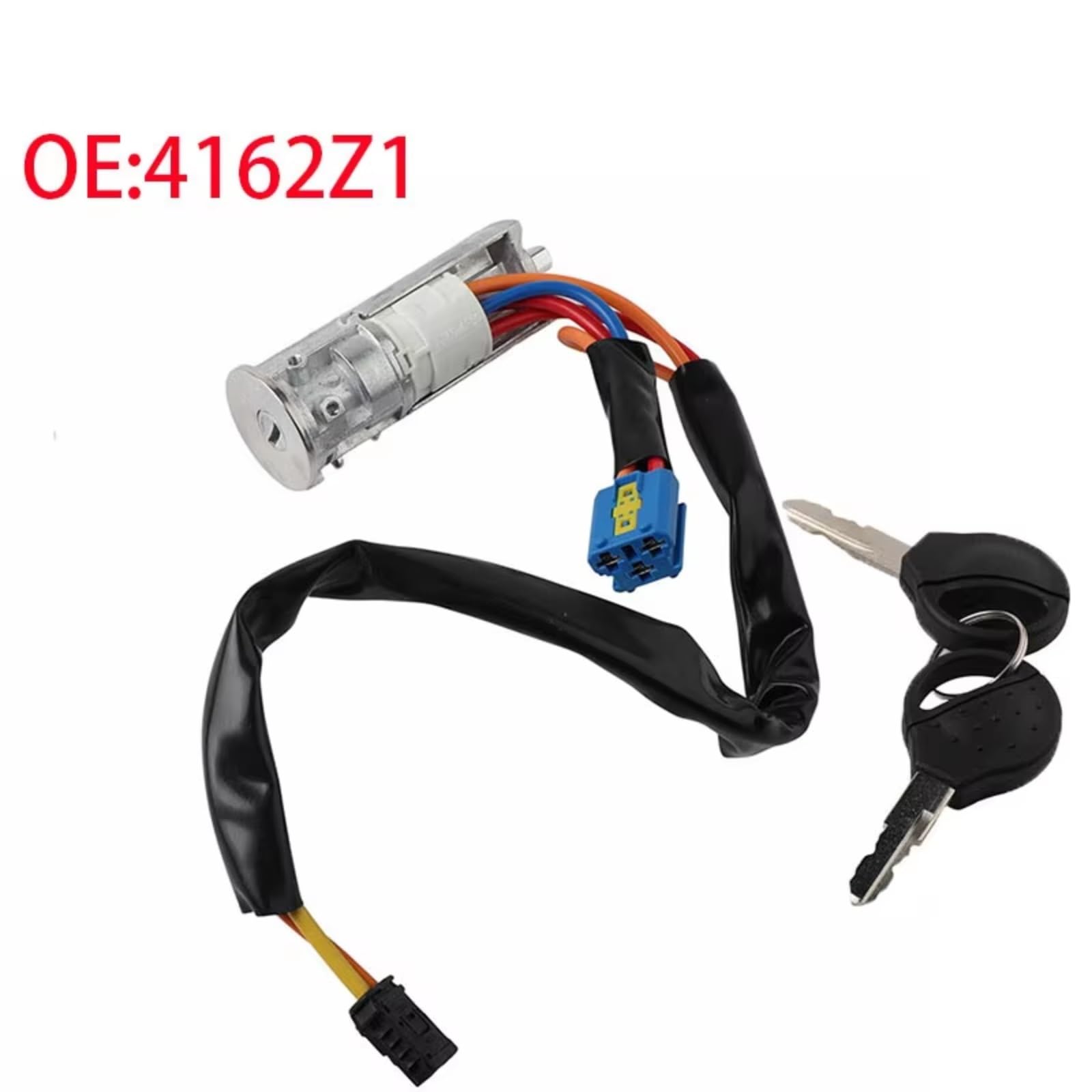 Serrure Neiman Direction Kit De Barillet De Cylindre Verrouillage Commutateur D'allumage Avec Clé, Pièces De Rechange Compatible Avec Peugeot Pour 206 1998-2010 4162.Z1 4162Z1