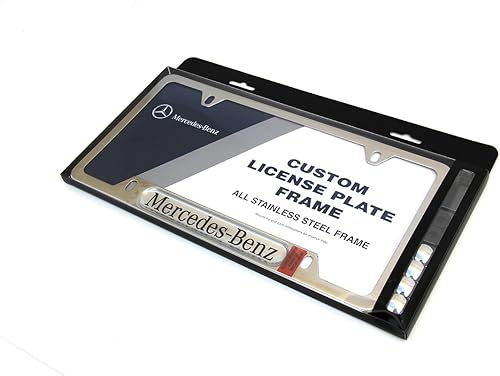 Miniatura 2 de Mercedes Benz Q6880086 - Marco de matrícula de acero inoxidable pulido