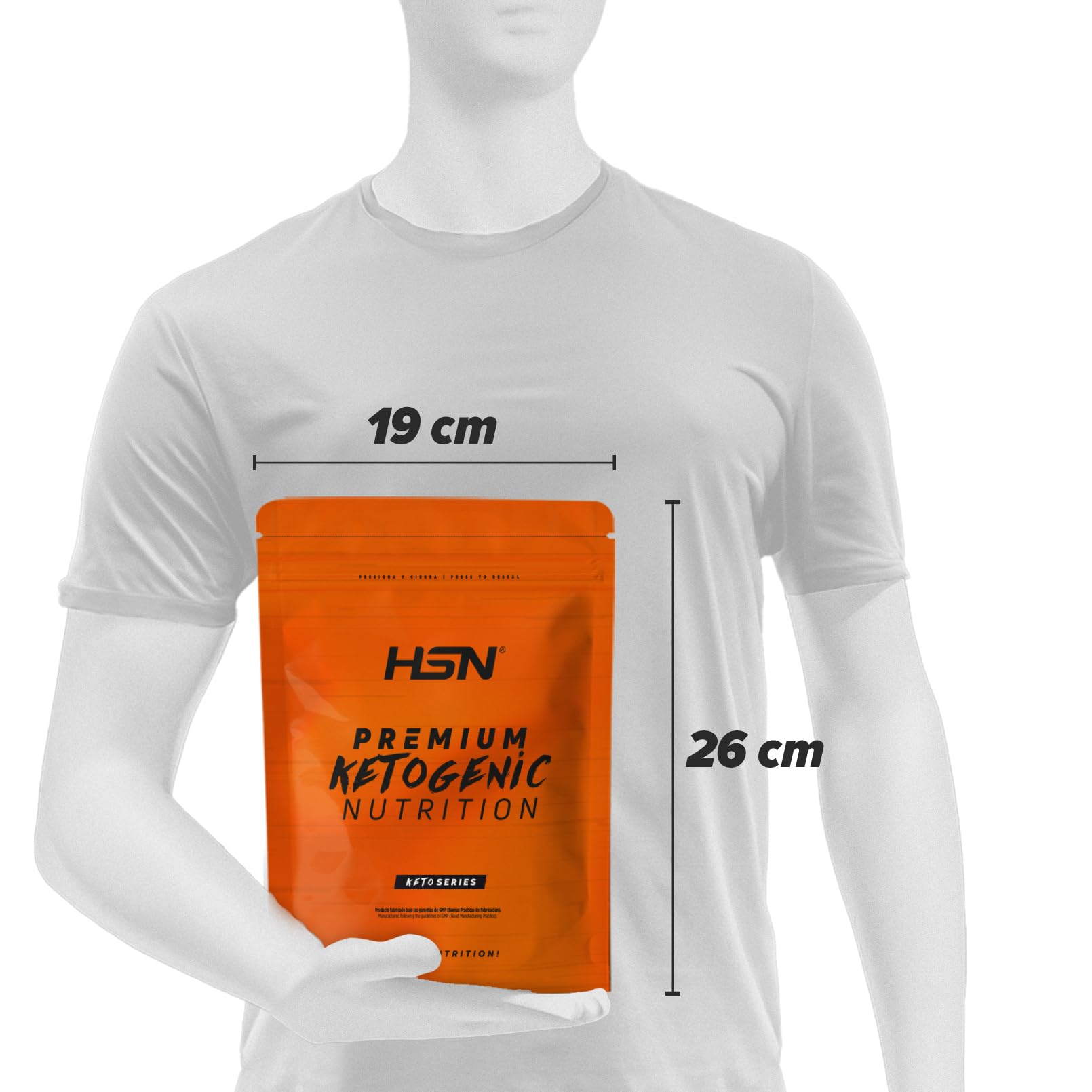 HSN Keto Cacao Cremoso MCT GHEE 500g Dieta Cetogénica Sin Azúcares Añadidos Alto en Fibra Inulina OraftiHSI No-GMO Vegetariano Sin Gluten