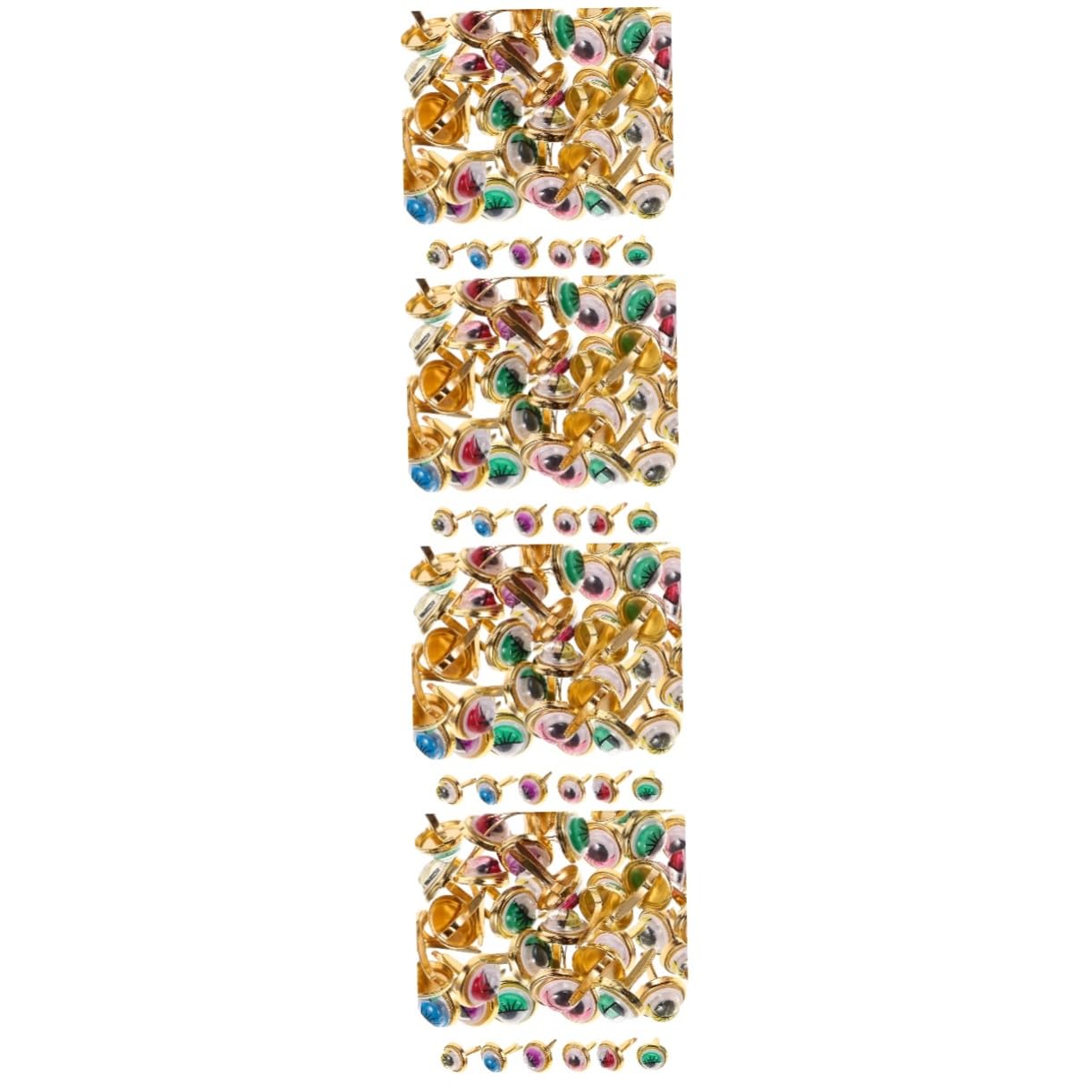 Mini attaches en alliage pour scrapbooking SHINEOFI lot de 4 boîtes de 100 pièces