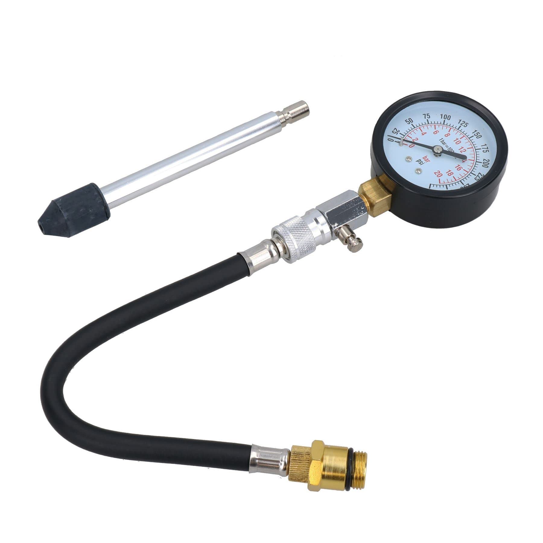 AB Tools-US Pro Zestaw testera kompresji do silnika benzynowego 0-300 psi / 0-2000kpa 14 i 18mm do 460