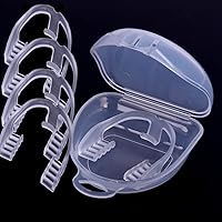 Vista 1 de Protector bucal para apretar los dientes en la noche Ayuda para dormir Silicona Dental Boca Protector Anti-molar Tirantes Dientes Molar Bruxismo