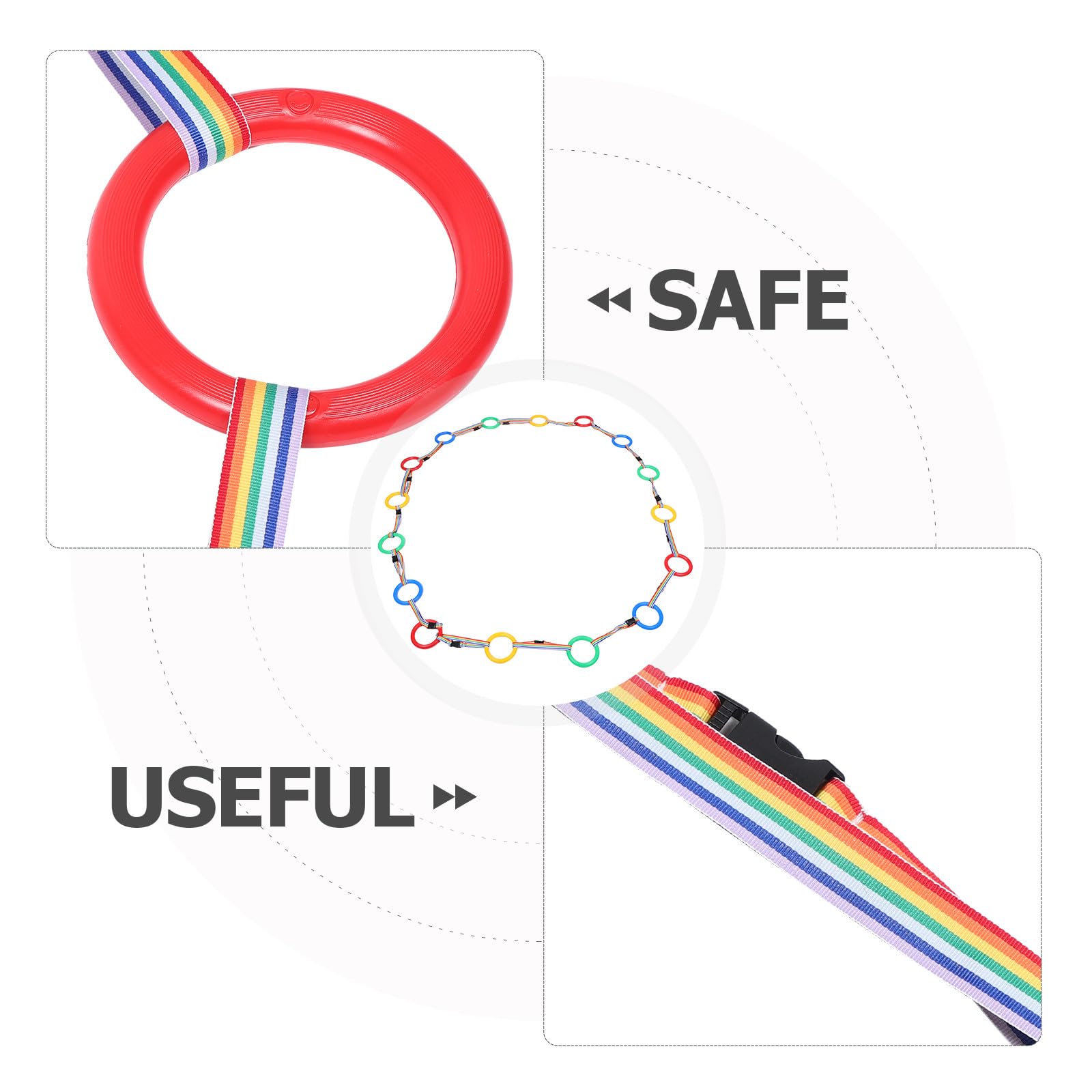 Pulsera Antipérdida para Niños, 12 Piezas, Poliéster, para Preescolar | Quick Adjust And Release, Diseño de Cuerda Childproof, Uso en Kindergarten y Etapa Toddler