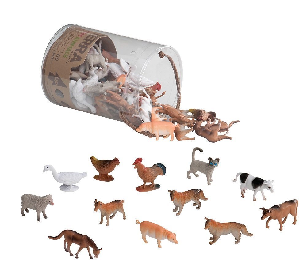 Terra - Farm Animals Mini Figure Set - 60pcs