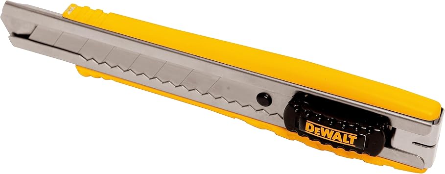 DEWALT Utility Knife, Heavy Duty Cutter with Snap-Off Blade, 18mm (DWHT10038)