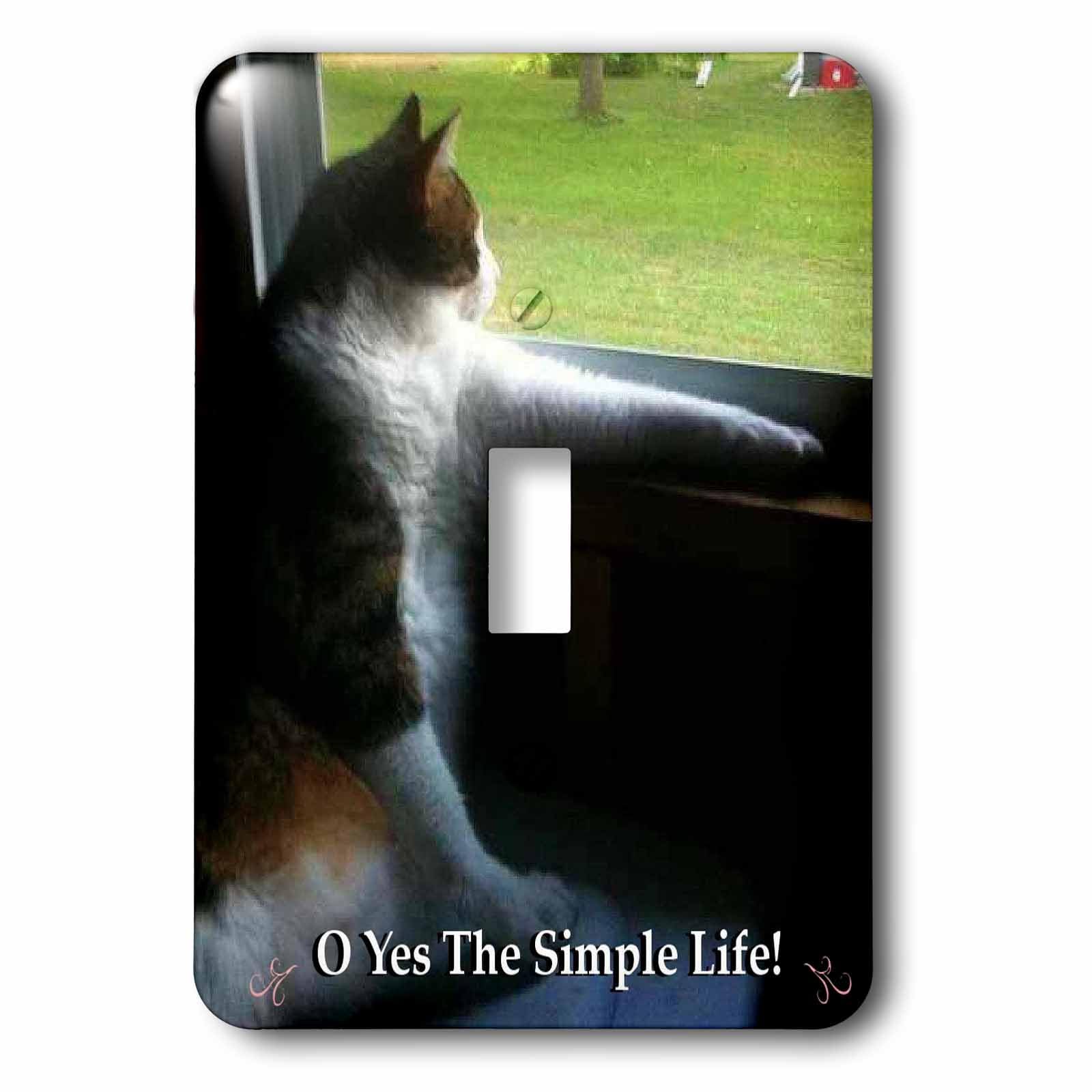 Interrupteur à baïonnette Calico Kitty Simple Life 3dRose LSP_25215_1