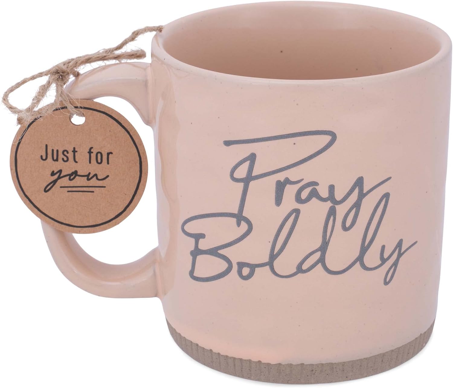 Lighthouse Christian Products Pray Boldly Powerful Words Yellow 16 Ounce Ceramic Mug
