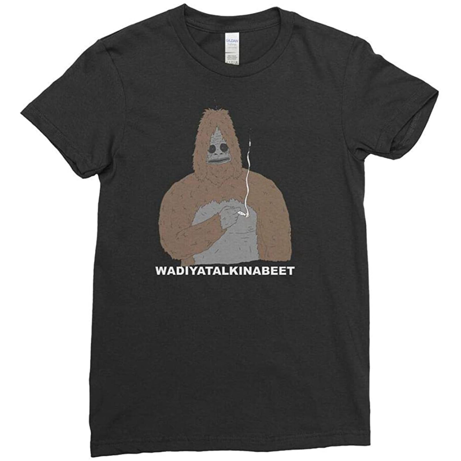 Rew Sassy The Sasquatch Smoke Weed Big LEZ T Shirt Tee Top Black 3XL