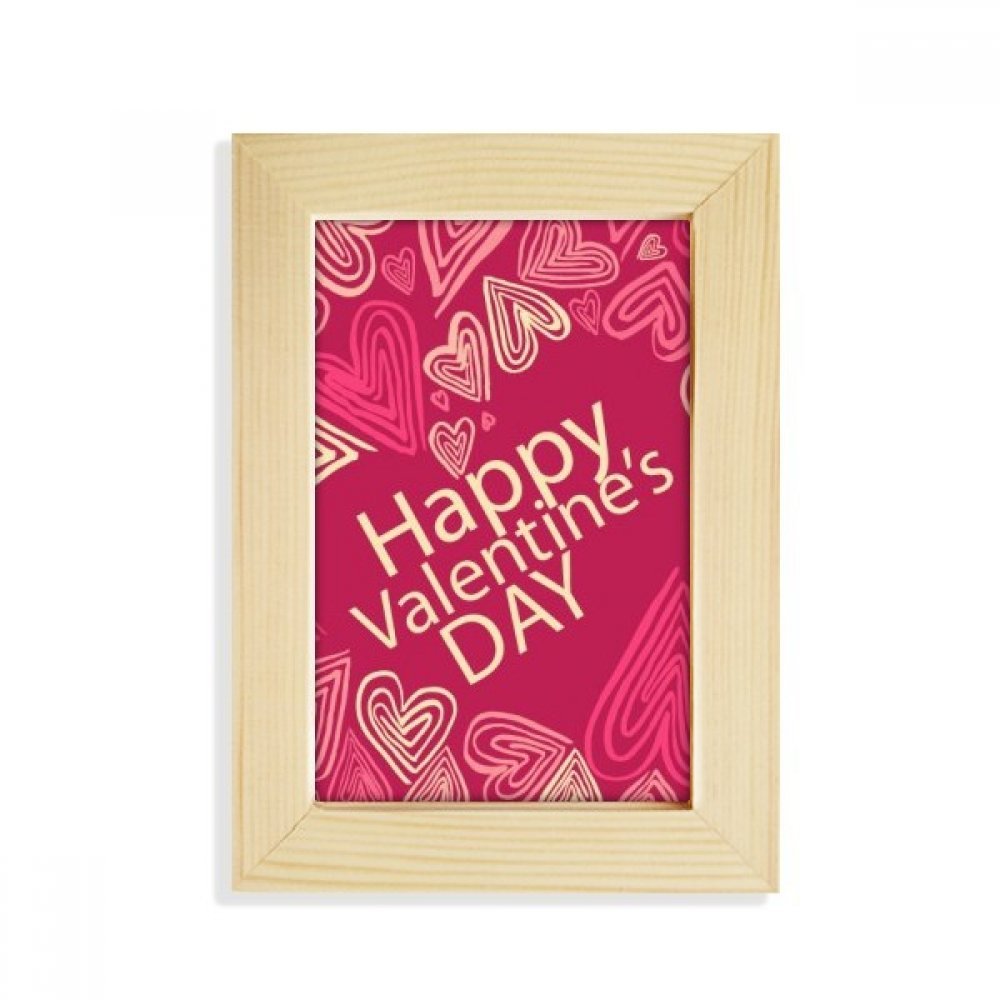 Marco de fotos de San Valentín de madera 5X7 como regalo romántico de aniversario