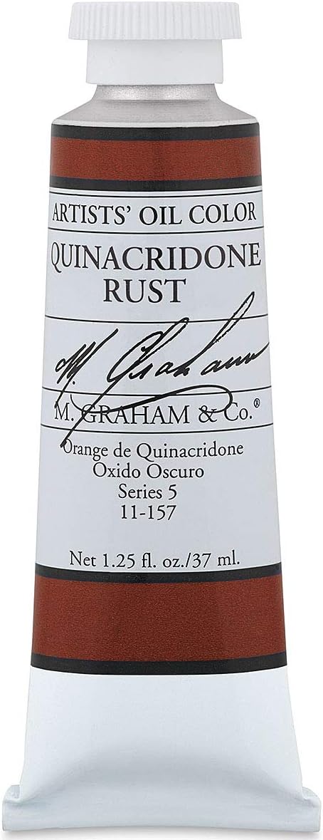 M. Graham & Co. Quinacridone Rust Oil Paint, 1.25 Fl Oz (Pack of 1)