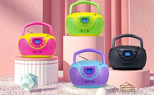 Hplay P16-L Gummy P16 Portable Cd Player Boombox Am Fm Digital Tuning Radio thumb #7