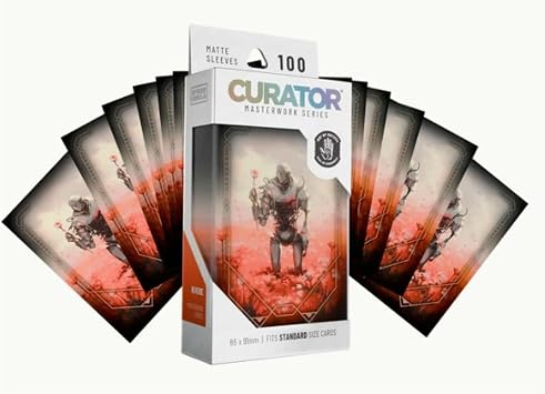 Curator Masterworks TCG Matte Art Sleeves w/Black Backs - 100 Standard Size 66x91mm - Reverie Illustrated by Ninja Jo - Compatible with MTG, Pokemon, Lorcana, Riftbound, One Piece