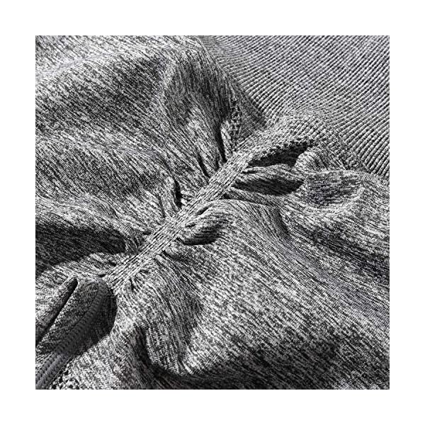 MOSHENGQI-Womens-Seamless-Butt-Lift-Leggings-High-Waisted-Yoga-Pants-Ribbed-Workout-Slimming-Tights MOSHENGQI Womens Seamless Butt Lift Leggings High Waisted Yoga Pants Ribbed Workout Slimming Tights(Medium,#8 Seamless Gray-3)