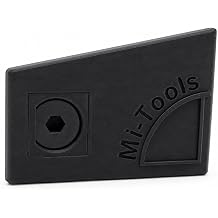 SplashNColor Dust Port Outlet Cover for Milwaukee M18 Fuel Plunge Track Saw Screw-Mount Arbor Hole Cap | Snug Fit Seal | Keeps Workspace Clean | Power Tool Shop Accessory