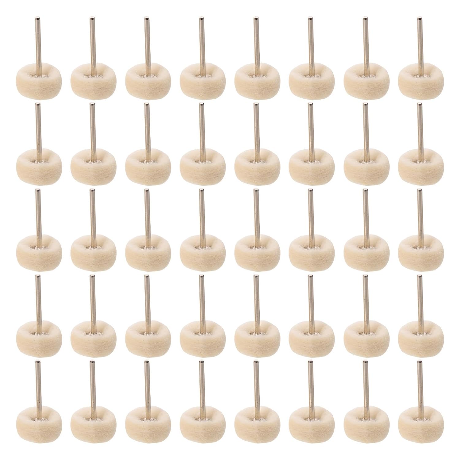 50pcs Wool Buffing Wheel for Metal and Wood Polishing