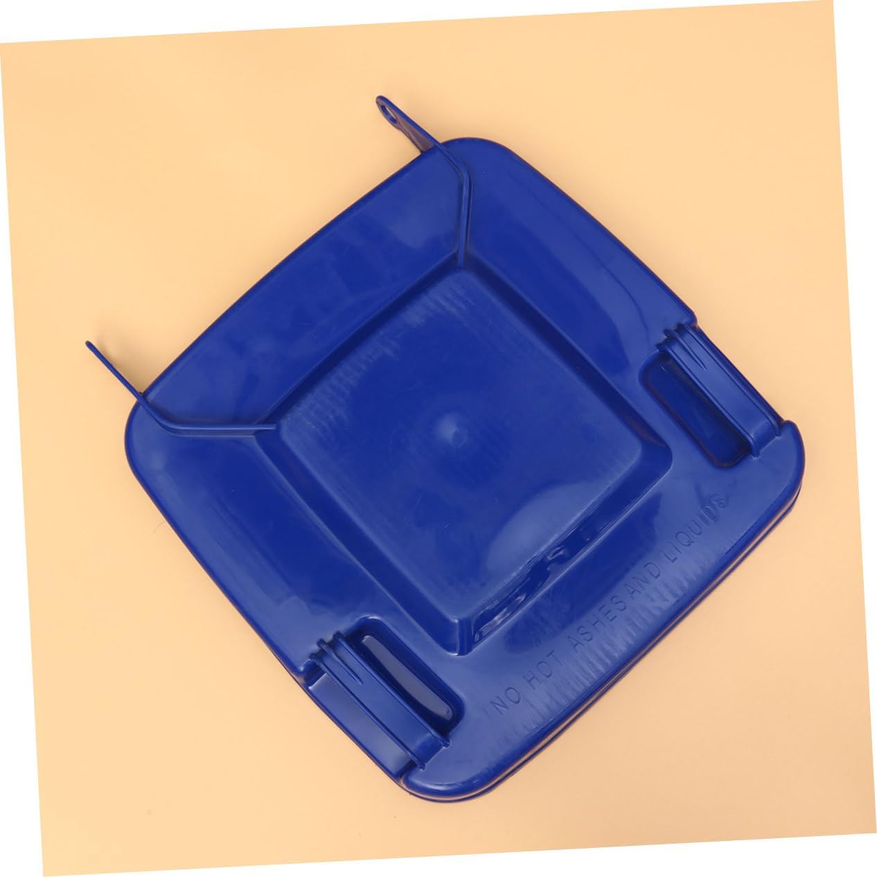 1pc Outdoor Trash Can Lid Large Waste Bin Lid Replacement Plastic Trash Can Blue