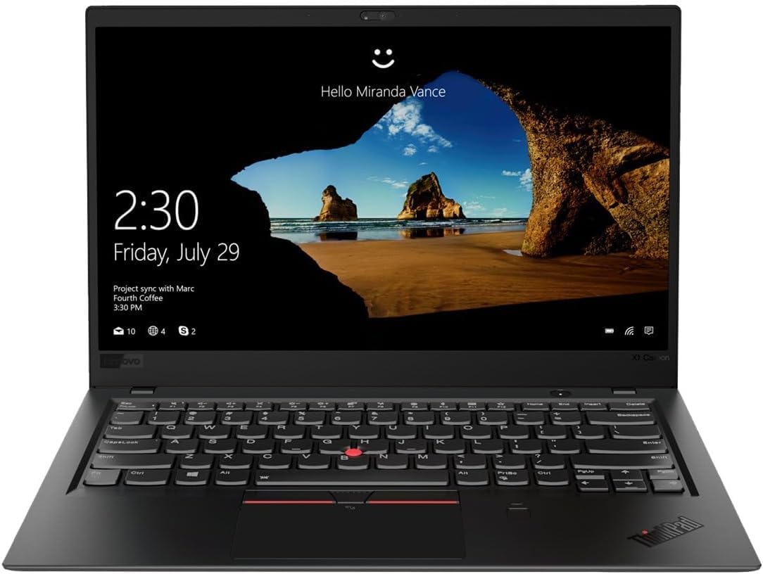 Lenovo ThinkPad X1 Carbon 5th Business Laptop, 14 pollici FHD Notebook, Intel Core i5-6200U, 8GB RAM, 256GB SSD, Windows 11 Pro (ricondizionato)