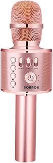 BONAOK Wireless Bluetooth Karaoke Microphone,3-in-1 Portable Handheld karaoke Mic Speaker Machine Christmas Birthday Home Party for Android/iPhone/PC or All Smartphone(Q37 Rose Gold Plus) - coolthings.us