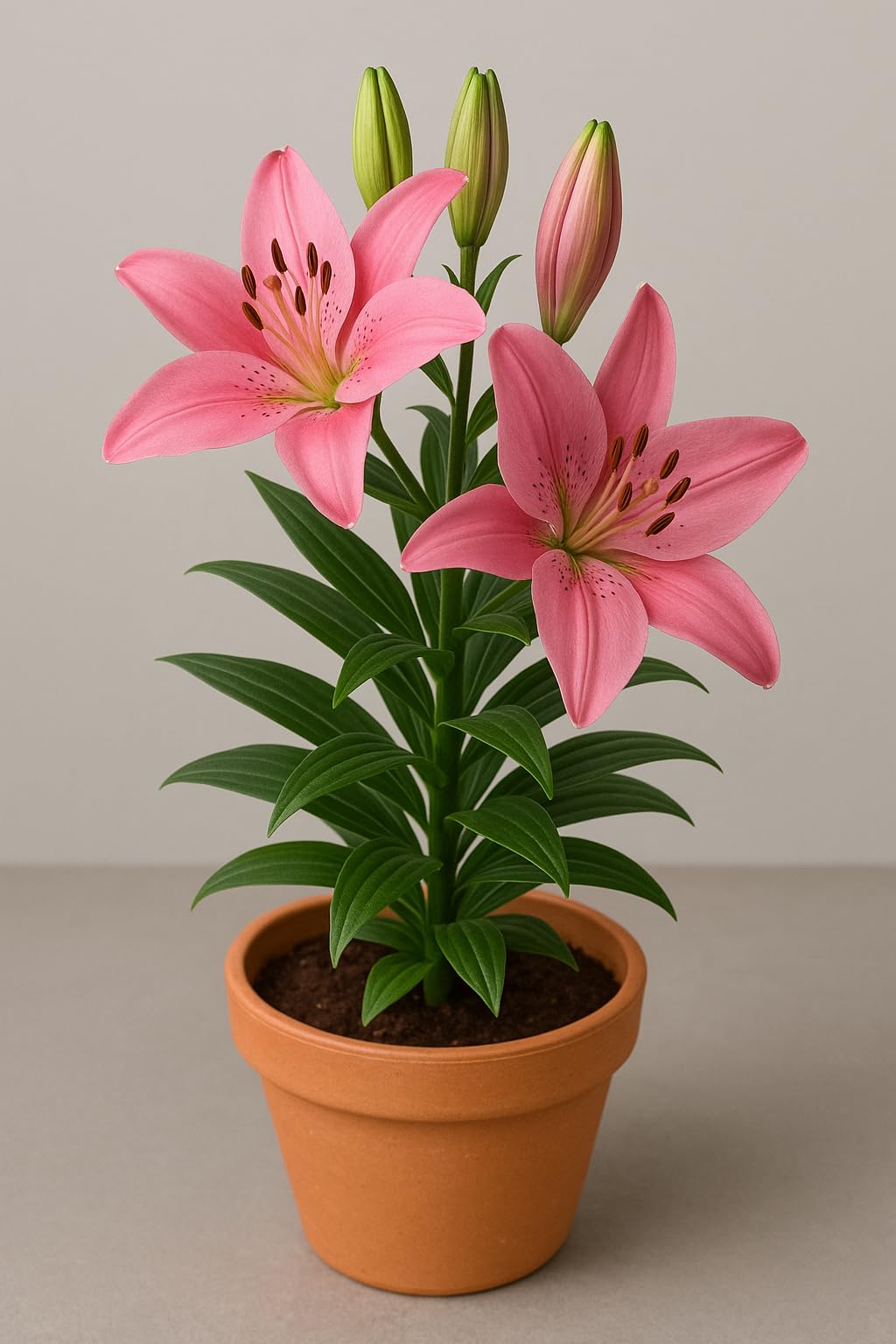 Plantogallery Asiatic Lily Flower Bulbs - Pack Of 1 Bulbs (Pink)