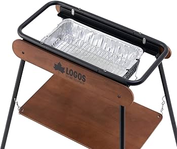 LOGOSアイアンウッドグリル/80L LOGOS】BBQコンロが木製テーブルに変身！新型グリル「アイアン