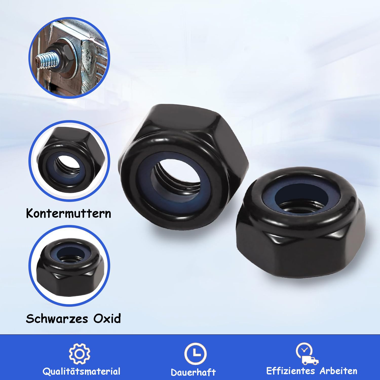Sencys Zelfborgende Moer - M4 - RVS - 25 stuks