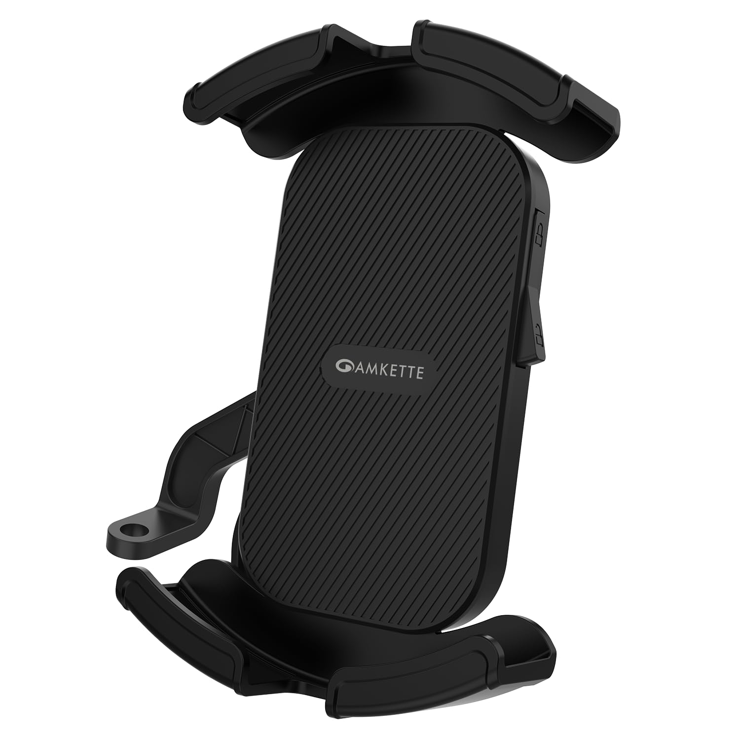 Amkette iGrip Secure X2 Bike Phone Holder for Bikes with Detachable Sunshade | Anti-Slip Silicone 4-Corner Locking Grip | Handlebar Mount | One-Press Lock | 360° Rotation | for Maps & GPS. — Amazon image 10