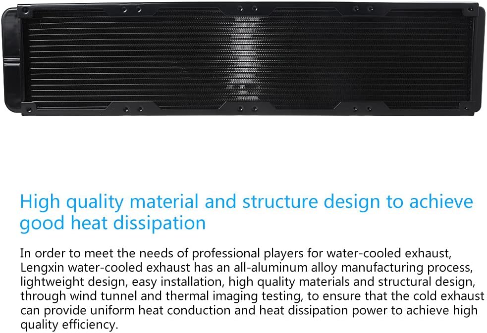 480mm 18チューブ コンピューター水冷ラジエーター G1/4メスネジ 放熱 コンピューター PC CPU 水冷用