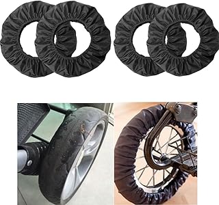 gofidin 4 Pcs/Set Baby Stroller Wheel Protection Cover Wheel Cover Baby Stroller Case Wheel Sleeve Infant Pushchair Wheel Cover Wheelchair