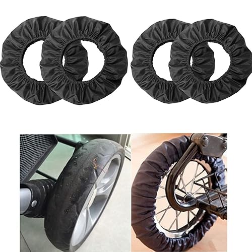 gofidin 4 unidsset cubierta de protección de la rueda del cochecito de bebé cubierta de la rueda de la cubierta de la rueda de la cubierta de la