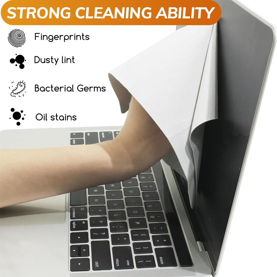 Tastiera per 13" Macbooks, Protezione Tastiera in Microfibra, Copri Tastiera Panno di Pulizia, Protezione Della Tastiera Dello Schermo Panni per Macbooks Air 13