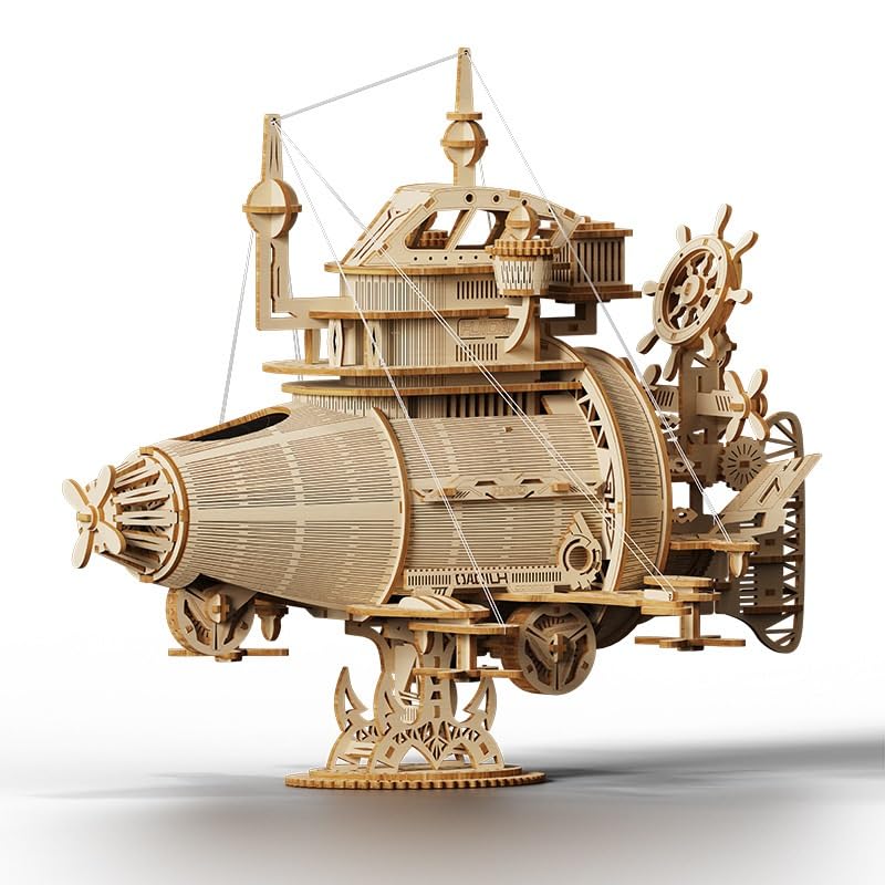 Drewniane puzzle 3D dla dorosłych, zestaw modeli do sklejania statków kosmicznych, mechaniczne drewniane puzzle, zestawy rzemieślnicze,dekoracje do domu prezenty urodzinowe 233 szt.