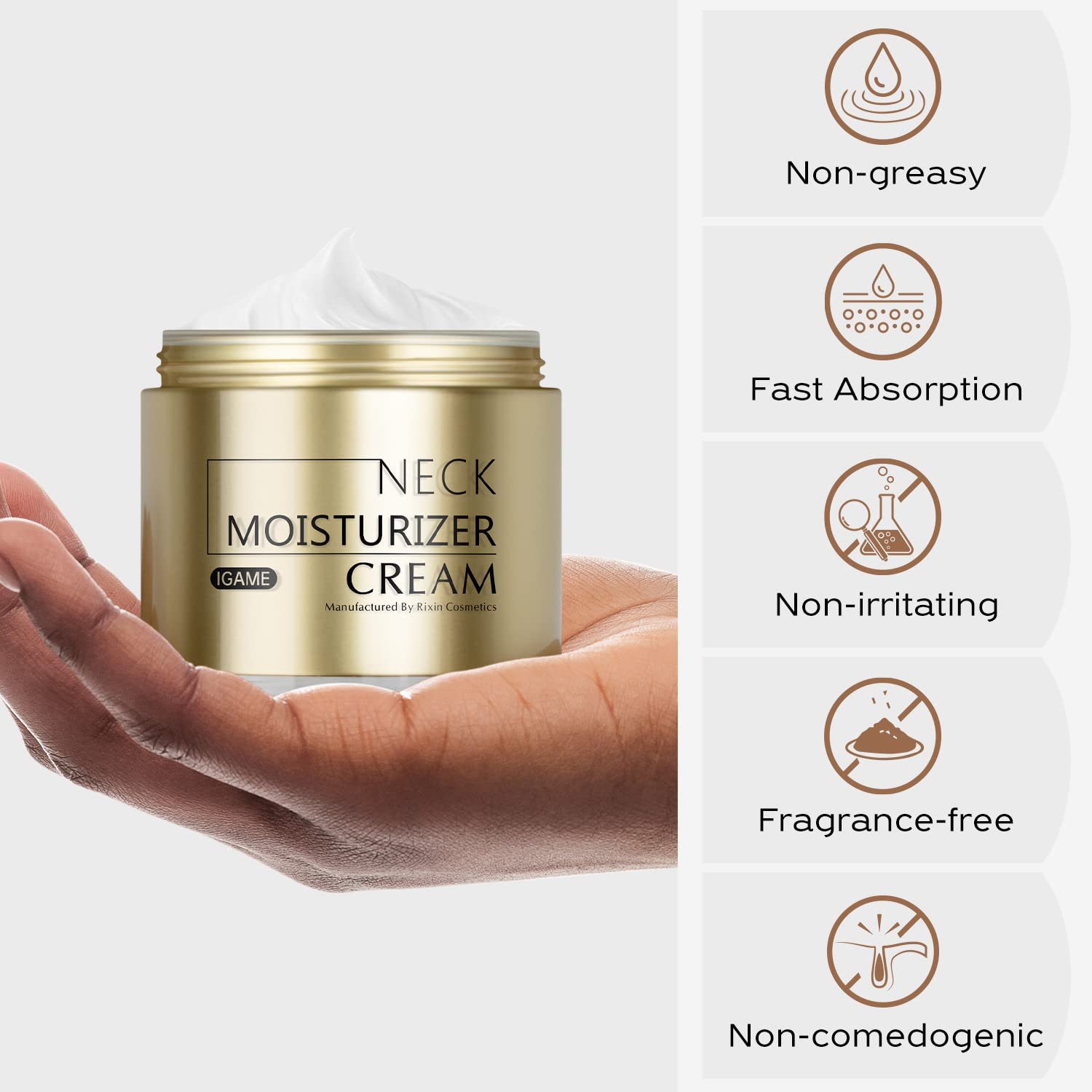 Advanced Neck Moisturizer - Effortlessly Penetrates to Deeply Hydrate and Nourish Skin, with Anti-Aging Benefits and Lightweight Non-Greasy Texture - Specifically Designed for Neck Care : Beauty & Personal Care
