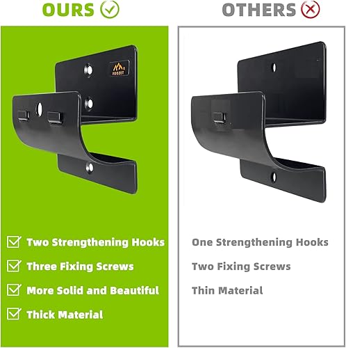 Miniatura 3 de Colgador de escalera para pared de garaje, almacenamiento de escalera resistente para silla plegable, carretilla de montaje en pared, muebles de