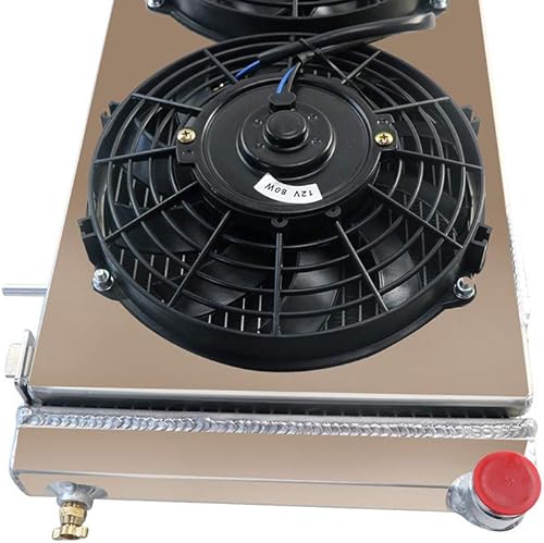 Miniatura 6 de ALLOYWORKS Radiador de aluminio de alto rendimiento+ventilador de cubierta para Jeep Cherokee XJ Comanche 1991-2001 2.5L 4.0L US