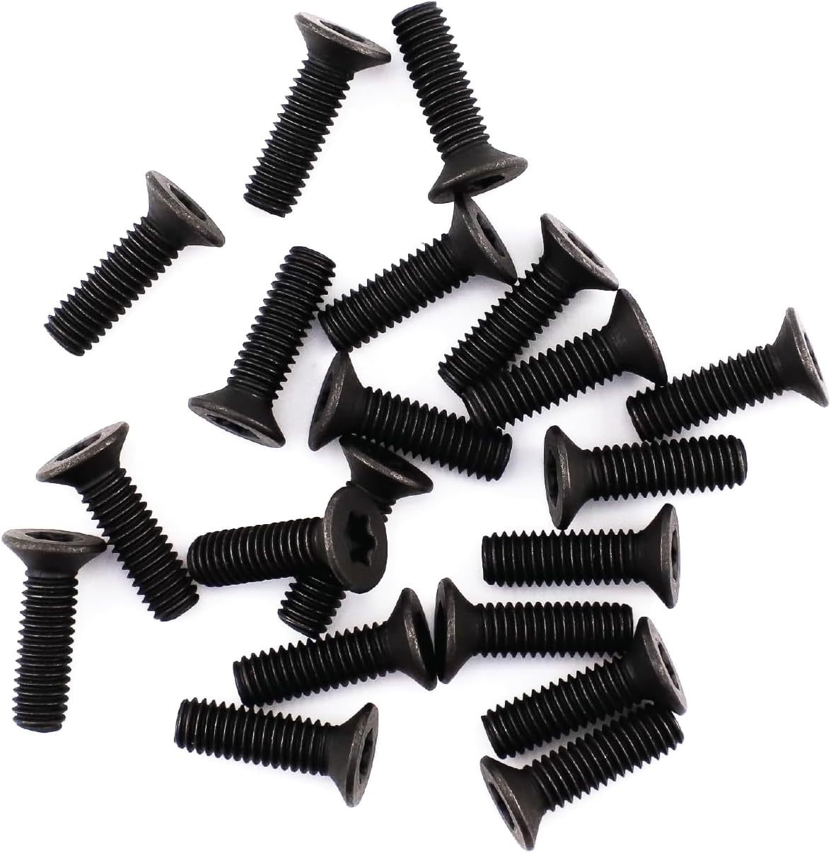 VanEssential Venture L-Track Machine Screws 304 Stainless Steel Torx Drive M6-1.0 x 40mm Black - 50pcs