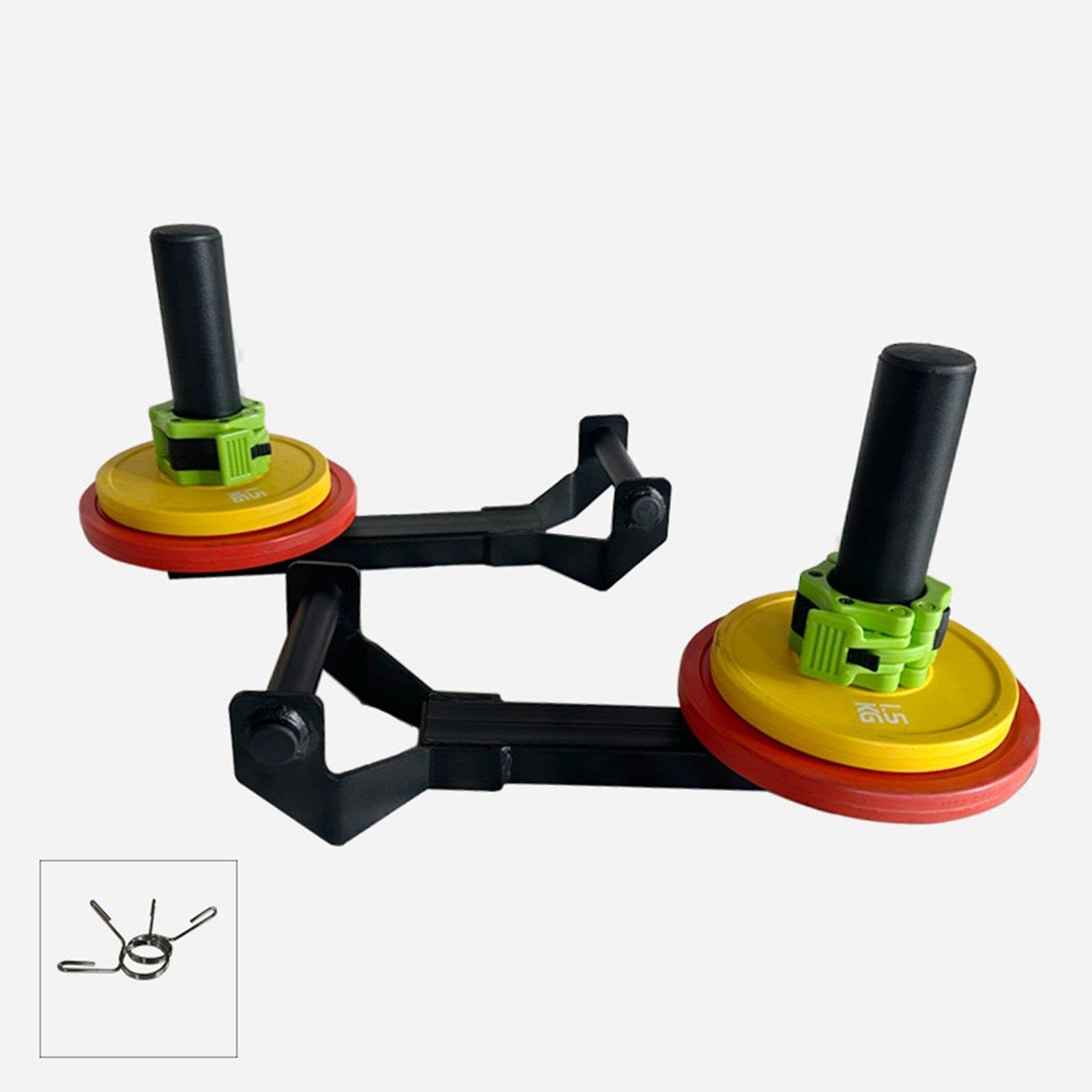 2 Piezas de Asas para Ejercicios de Levantamiento de Pesas Tipo Farmer Walk, Barra de Ejercicios, Accesorios de Fitness, Material de Acero, Adecuados, Diámetro del