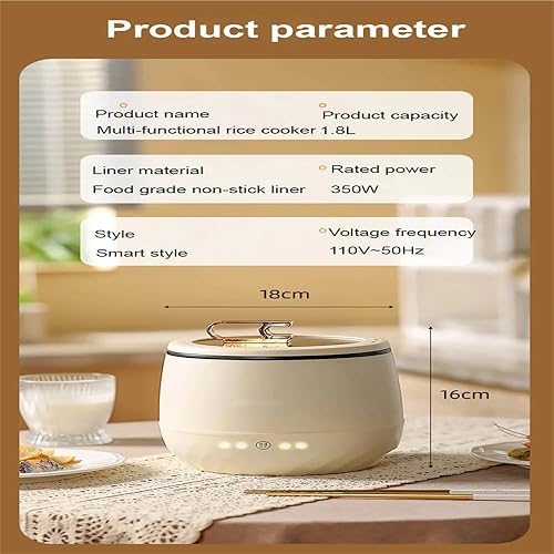 Miniatura 7 de Mini cocina eléctrica multifuncional, olla de fideos eléctrica, olla de cocción eléctrica, cocina rápida de fideos, mini olla eléctrica