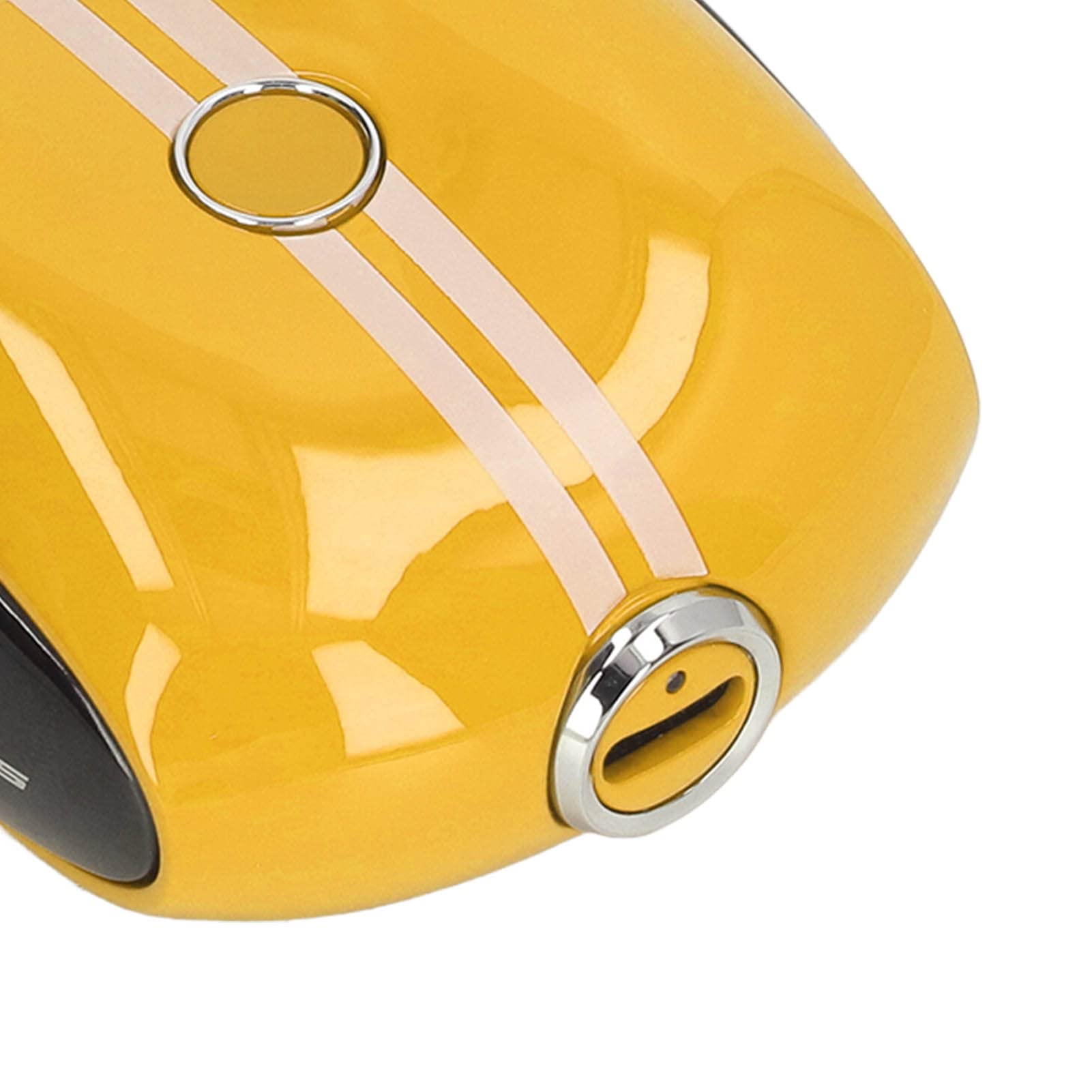 KIMISS Elektrischer Mini-Bartrasierer mit Typ-C-Aufladung, IPX7 Wasserdicht, Gebogenes Klingennetz, Nass- und Trocken-Doppelnutzung, Kompakter Bartschneider für Unterwegs (YELLOW)
