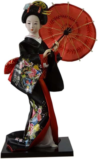 Fancy Pumpkin Japanese Dolls Geisha Girl Geiko Kimono Doll Home Decoration Art Collection, D-16