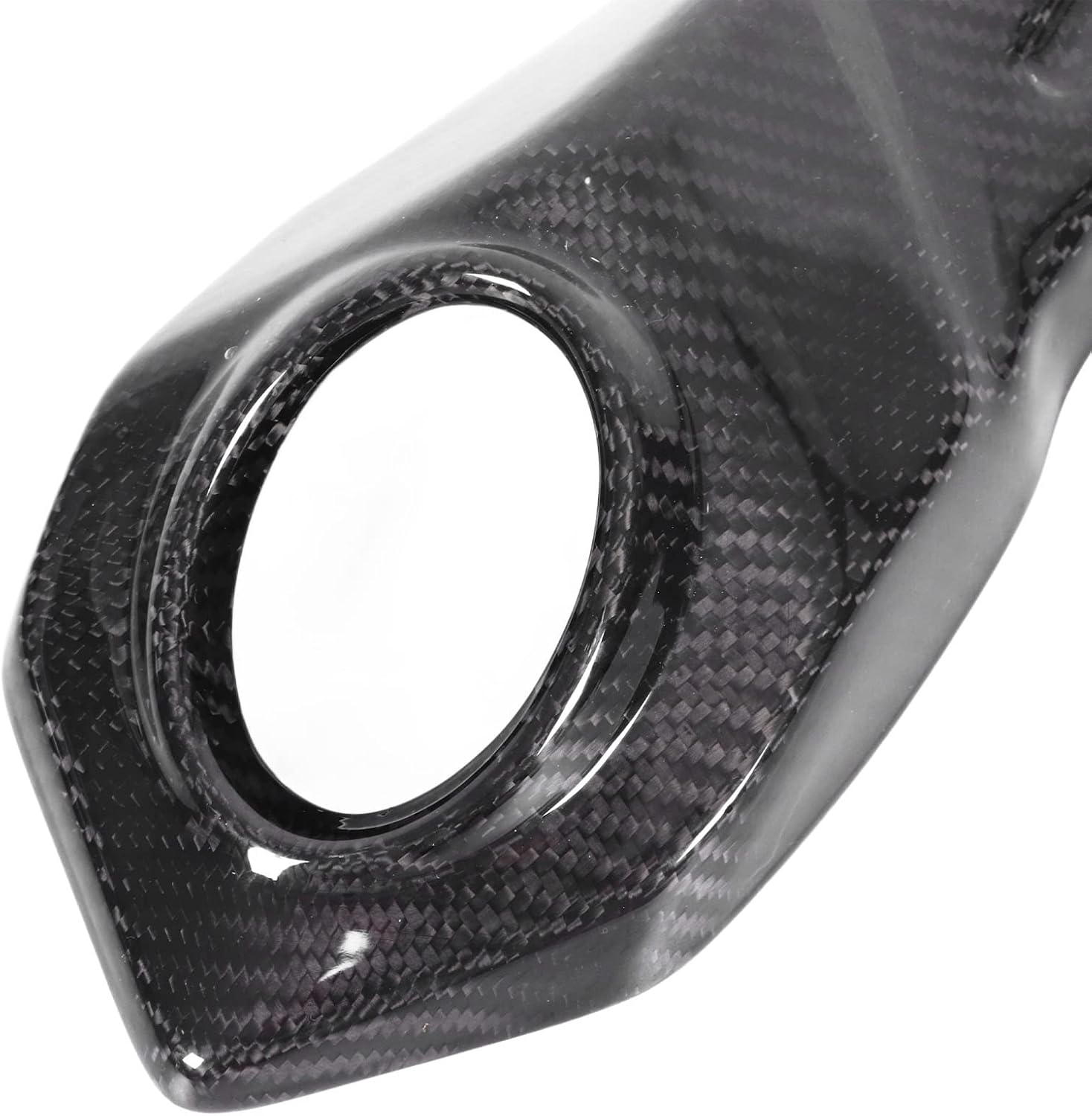 Exhaust Heat Shield, Carbon Fiber Muffler Guard and Exhaust Pipe Cover Compatible with Yamaha MT-09 FZ-09 2017-2021, Silencer Protector for Heat and Scratch Protection