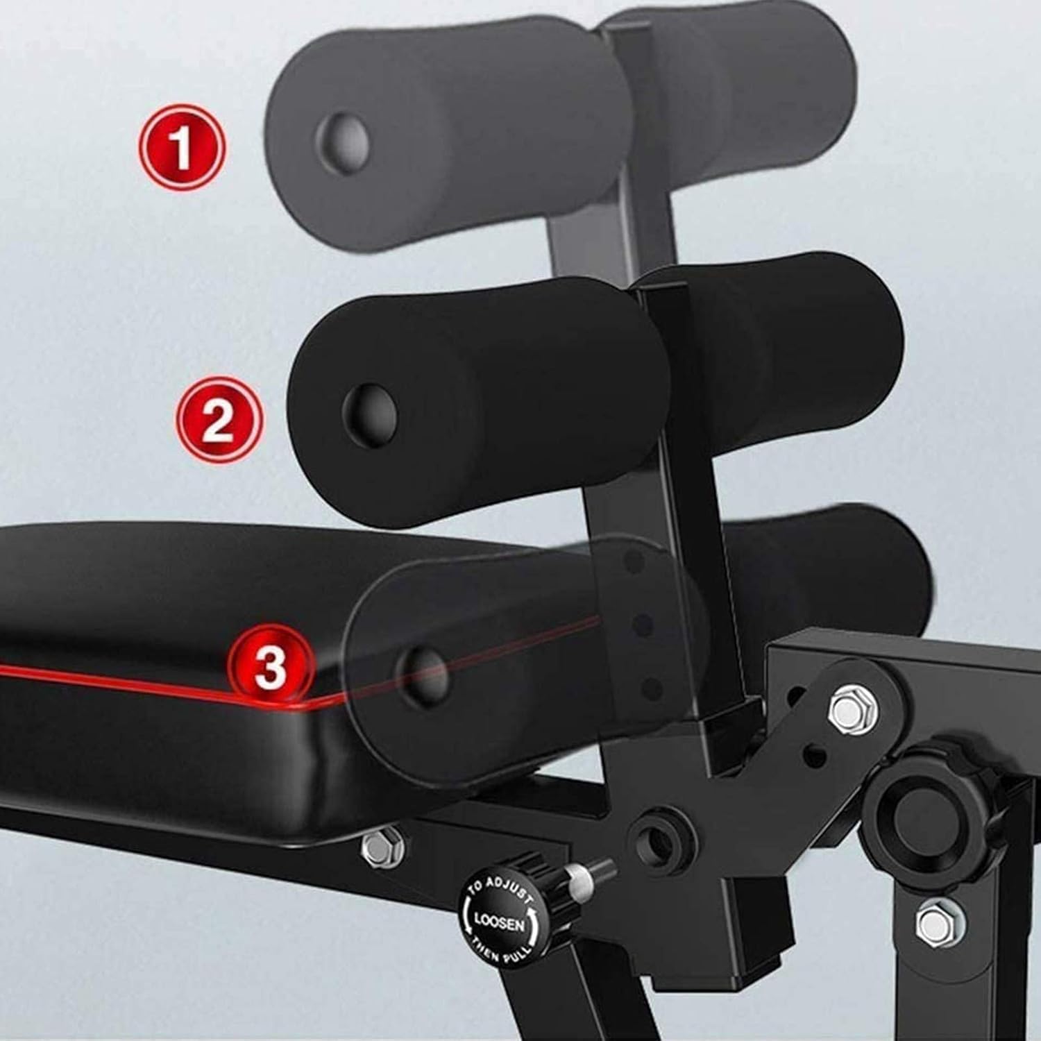 Panca Palestra Regolabile con Leg Extension E Leg Curl Panca Pesi | Panca per Pesi Regolabile Multifunzione per Tutto Il Corpo e Allenamento Casa Fitness Panca, Carico Massimo 200 kg