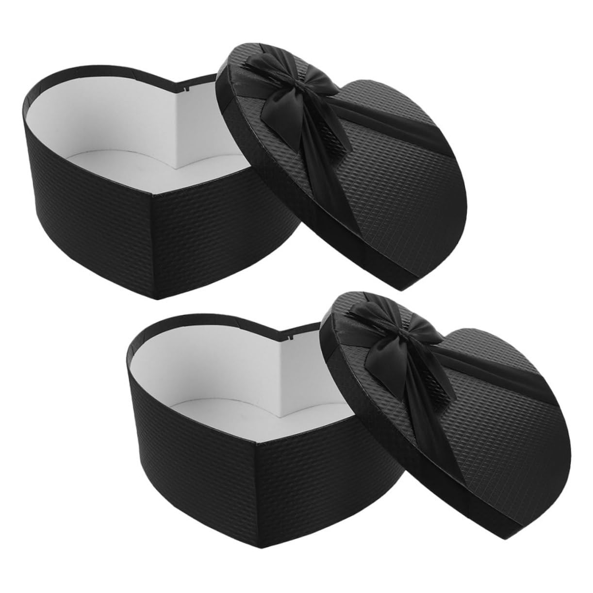 OFFIGAM 2stücke Herzförmige Geschenkbox Aus Pappe Kompakt Und Leicht Für Ohrringe Armbänder Halsketten Und Kleine Gegenstände Für Verlobungsgeschenke Jubiläen Und Hochzeitsanträge