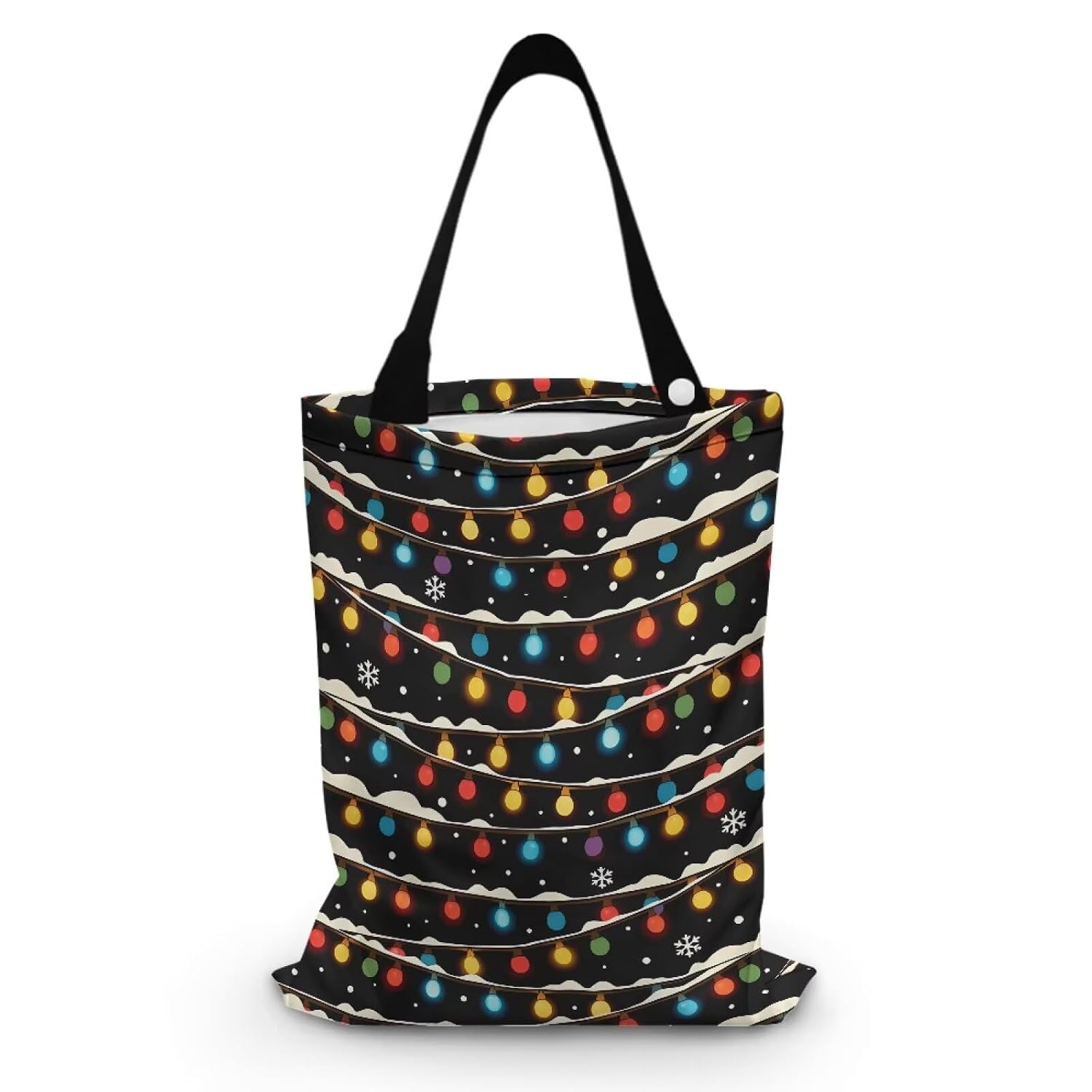 Christmas String Light Print Car Trash Bag Car Garbage Can Multipurpose Storage Bag Car Interior Accessories Hanging Back Seat Trash Organizer for Cars SUVs Trucks