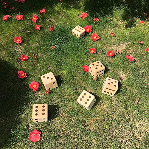 Sport Beats Giant Wooden Yard Dice, Outdoor Games Giant Yard Lawn Games Set Of 6 With Scorecards For Beach, Camping, Lawn And Backyard #TOP5