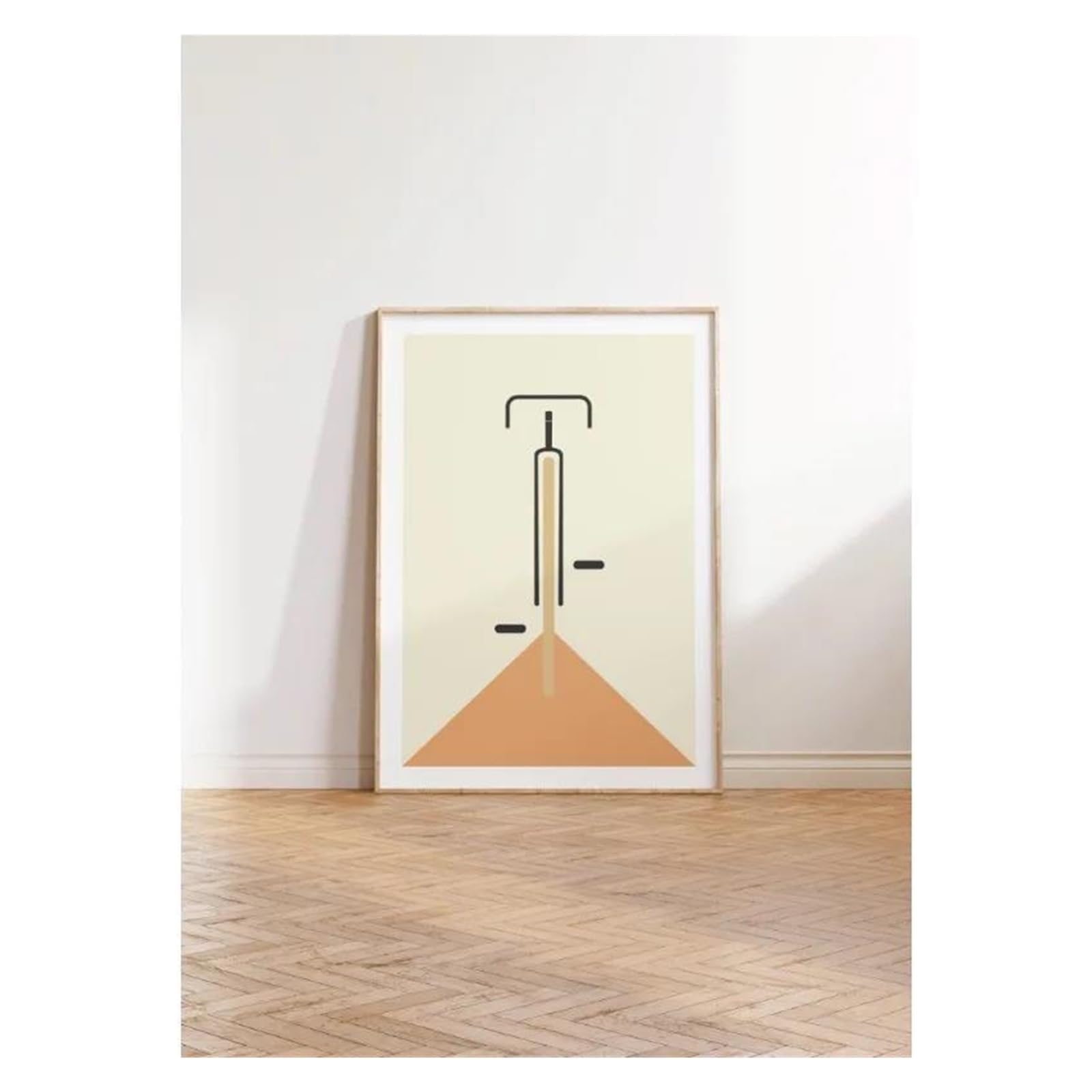 Affiche de vélo abstraite pour decoration de bureau moderne et interieur minimaliste chic
