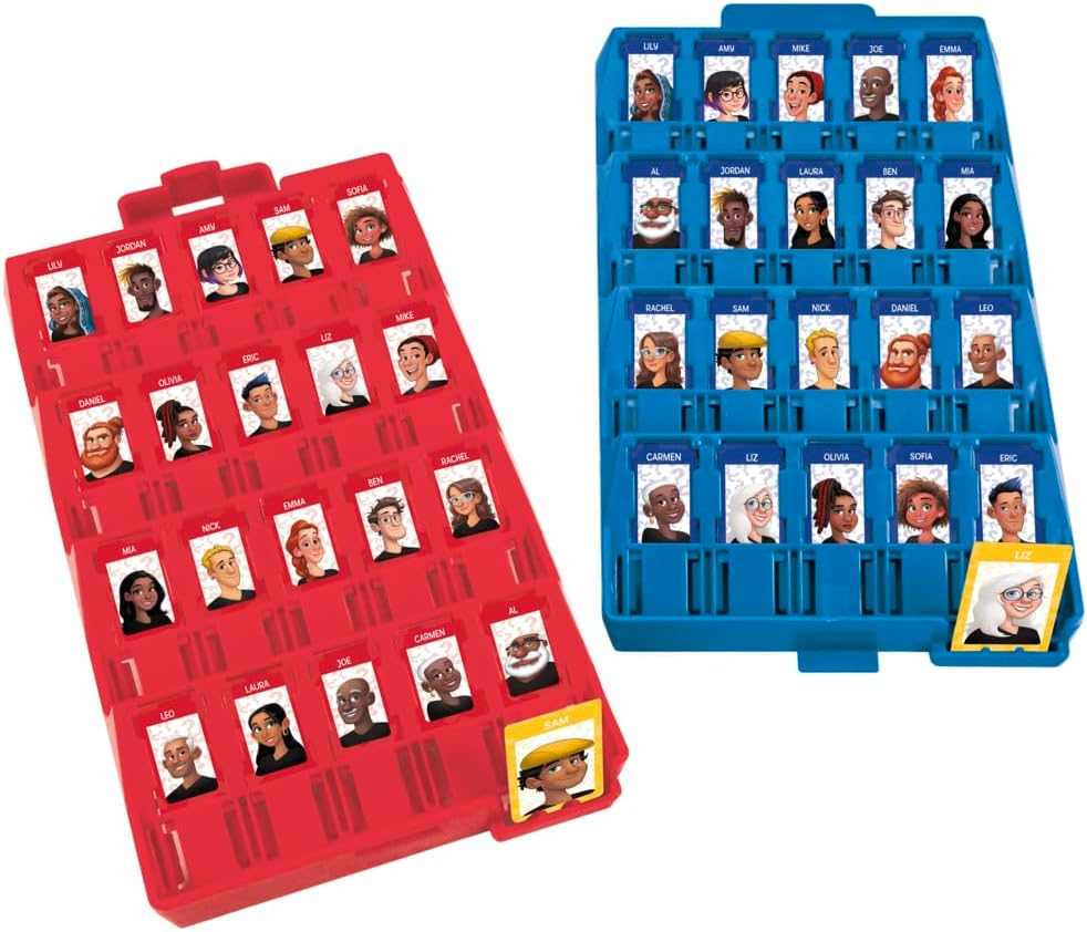 Hasbro Gaming Guess Who? Grab and Go Game, Travel Games for Kids, Portable 2 Player Game, Ages 6+ - View 7