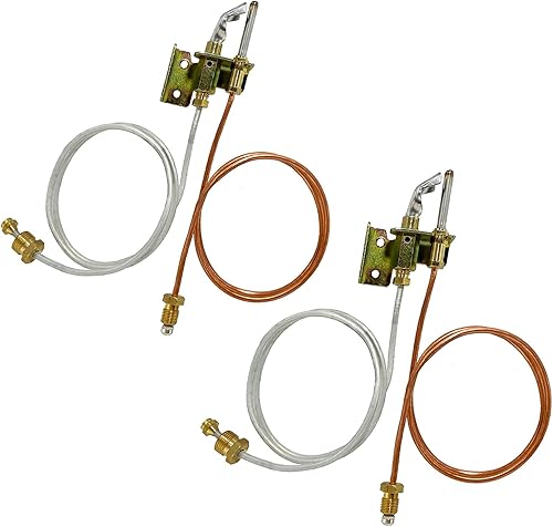 MENSI Paquete de 2 calentadores de agua natural LP propano para quemadores de luz piloto de montaje de termoacoplador de seguridad, kit de termopar