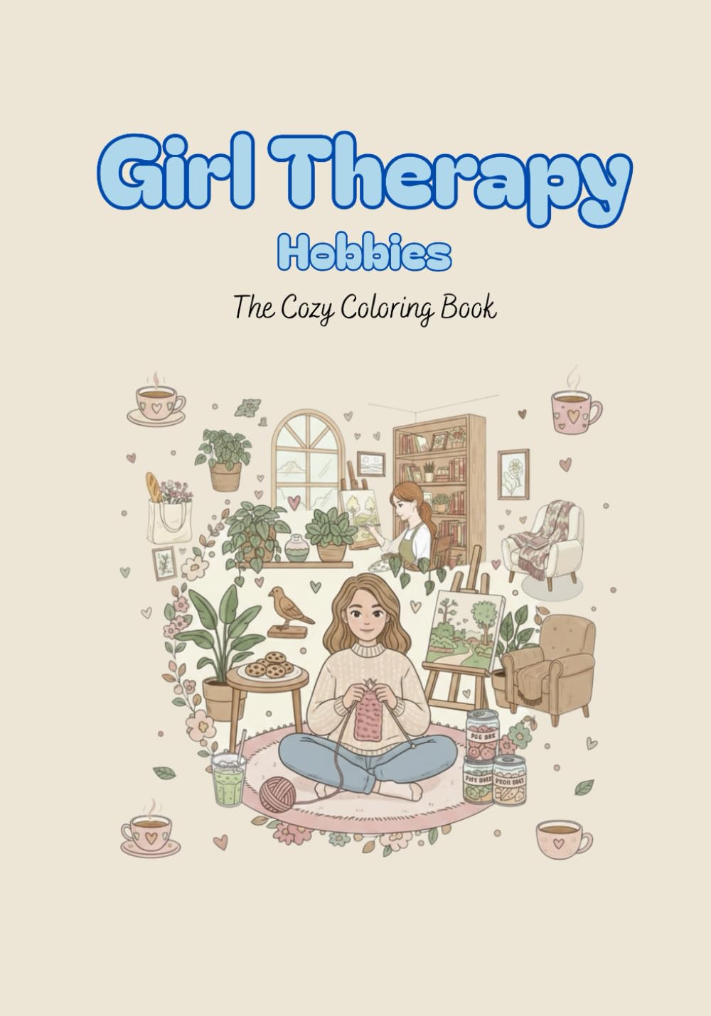 Girl Therapy Hobbies: The Cozy Coloring Book
