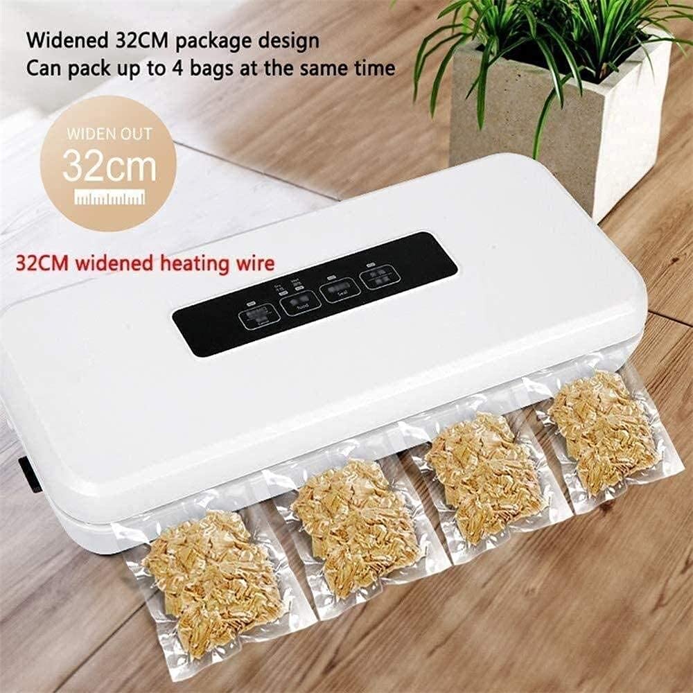 Sellador de Bolsas Selladora al Vacio Sellador al Vacío Envasadoras al vacío Hogar y cocina Máquina automática de sellado al vacío Máquina Conservación de alimentos secos y húmedos Sistemas de