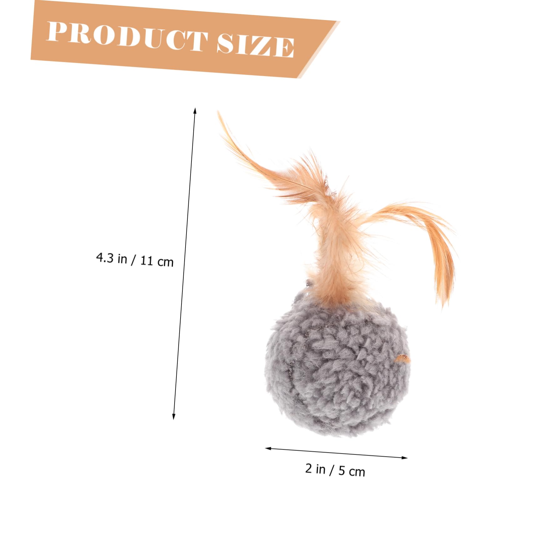 FOMIYES Lot De 5 Jouets Intéressants pour Chatons Clochettes en Peluche Matériau Résistant À Lusure Jouet Portable pour Chats Dintérieur 9 Pièces X 5